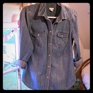 J Crew Jean Shirt